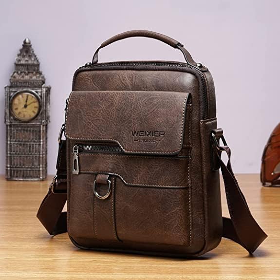 Miniatura 2 de Bolsa de mensajero para hombre, de piel sintética, bolsa de hombro, bolsa de viaje, bolso de hombre, bolso casual, bolsa de mano con personalidad,