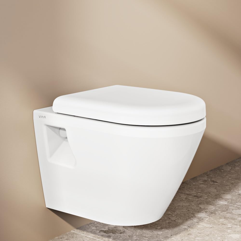 VitrA Integra Nuvoplast Abattant WC universel avec fermeture lente et retrait facile Blanc