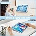 Fintie Hybrid Slim Case for Samsung Galaxy Tab S10 Lite/ S10 FE/ S9 FE 10.9 Inch/Tab S9 11 Inch with S Pen Holder, Shockproof Cover with Clear Transparent Back Shell, Auto Wake/Sleep, Blue