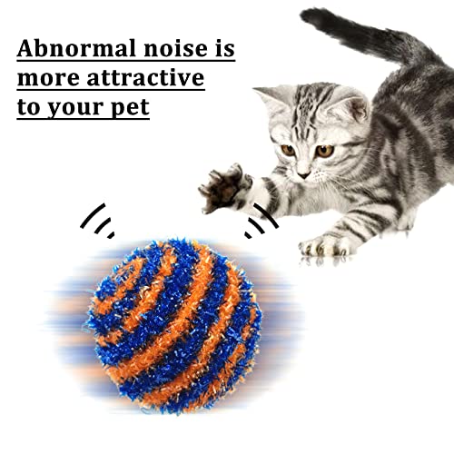 Andiker Palla Giochi Gatto 6pcs, Palline colorate