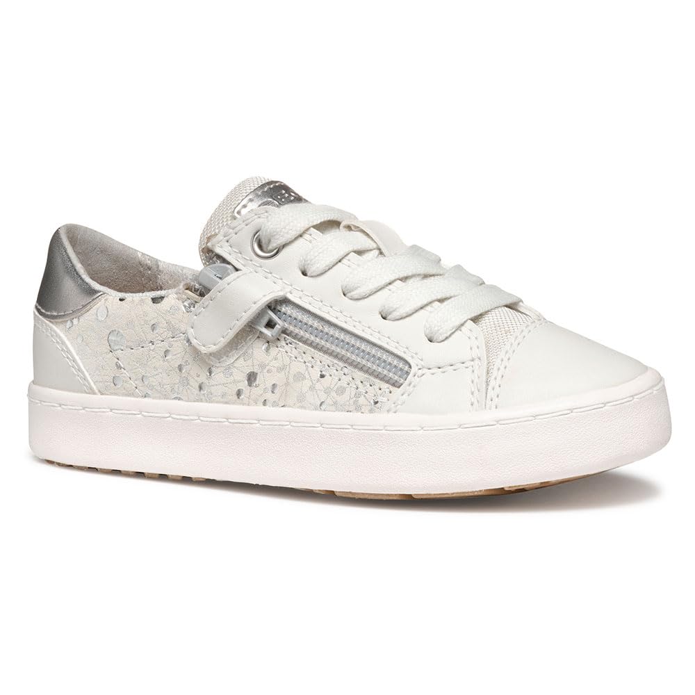 Geox J Kilwi Girl A, Scarpe Da Ginnastica, Off White/Silver, 29 Eu-image