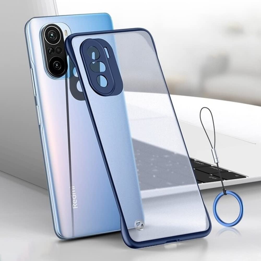 REALCASE Xiaomi Mi 11X / Mi 11X Pro Back Cover Case | Slim Translucent Frameless Matte Hard Skin TPU Shock Proof Bumper Back Cover Case for Xiaomi Mi 11X / 11X Pro (Blue)