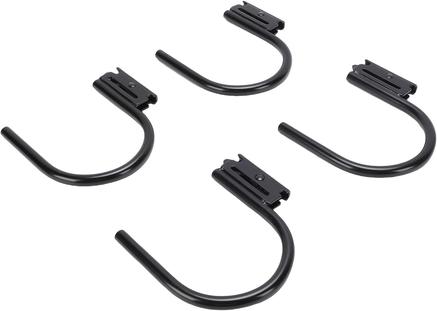 Keenso 10 Pieces E Track J Hooks, Heavy Duty Steel Trailer Accessories with Spring Fitting for Enclosed Trailer, Cargo Van, Semi Trucks, Maximum Load 1400 Pounds