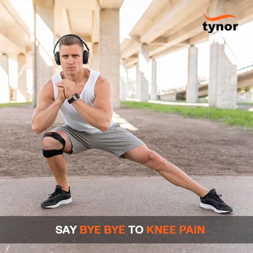 Image of TYNOR Dual Patellar Knee Support, Black, Universal, 1 Unit