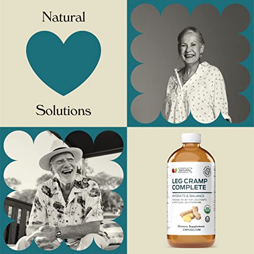 Leg Cramp Complete 16oz - Natural Liquid Organic Amish Muscle, Foot & Leg Cramp Remedy Relief, Vitamin, & Supplement