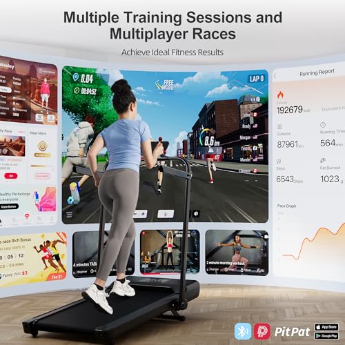 DeerRun 3 in 1 Under Desk Walking Pad Treadmill