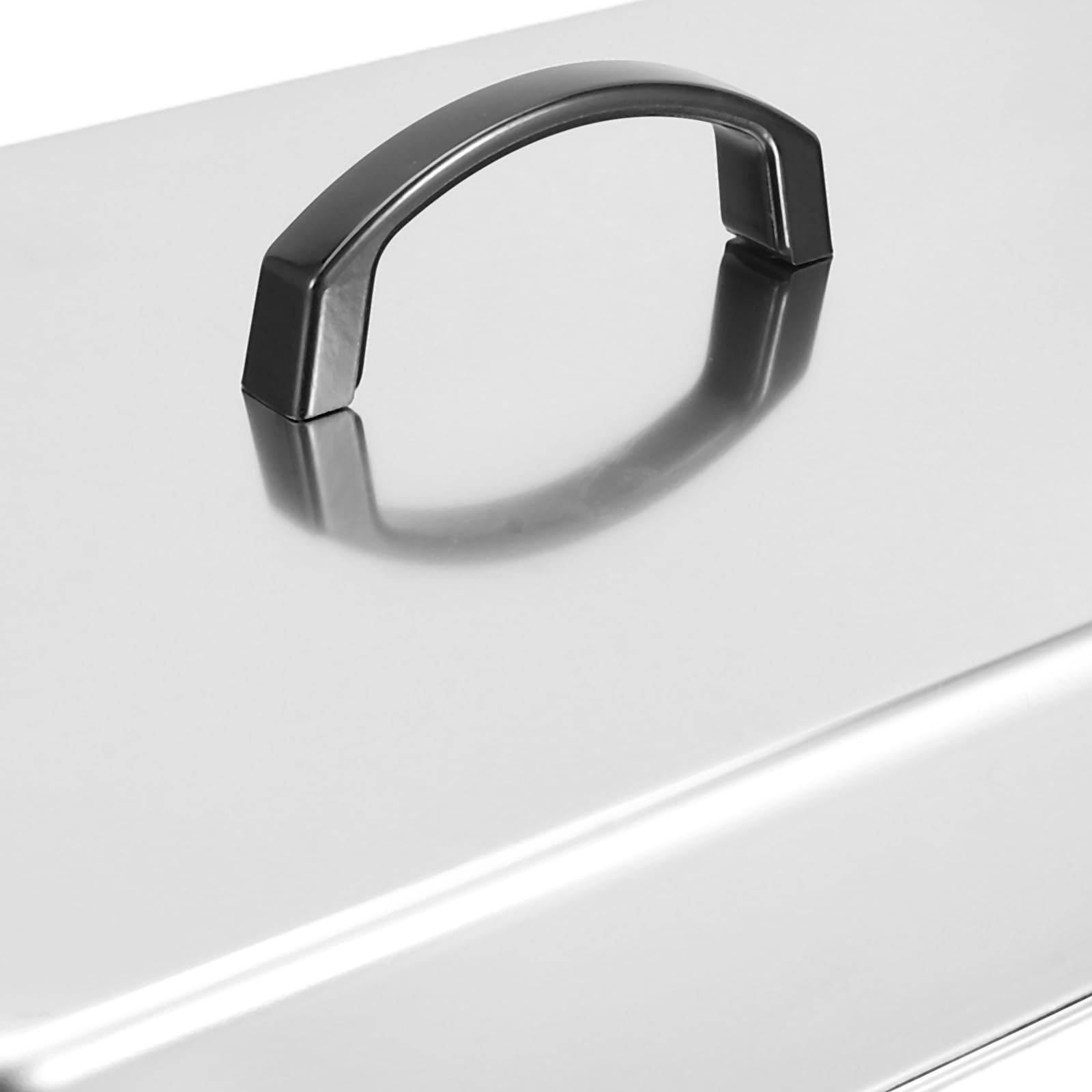 Couvercle Rectangulaire en Acier Inoxydable Cloche à Badigeonner 435 X 283 X 66 Cm Retient Chaleur et Arôme pour Plancha et Barbecue Réunions Extérieures