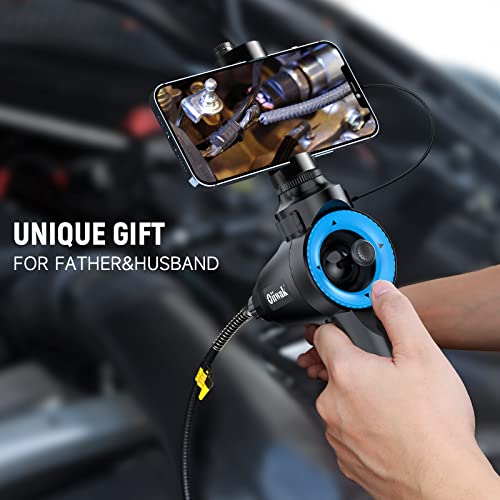 Oiiwak 360° 4 Ways Articulating Borescope, 6Mm Ip67 Waterproof Probe Automotive Endoscope Inspection Camera With 8 Adjustable Led Lights For Iphone/Android (3.3Ft/1M) #TOP6
