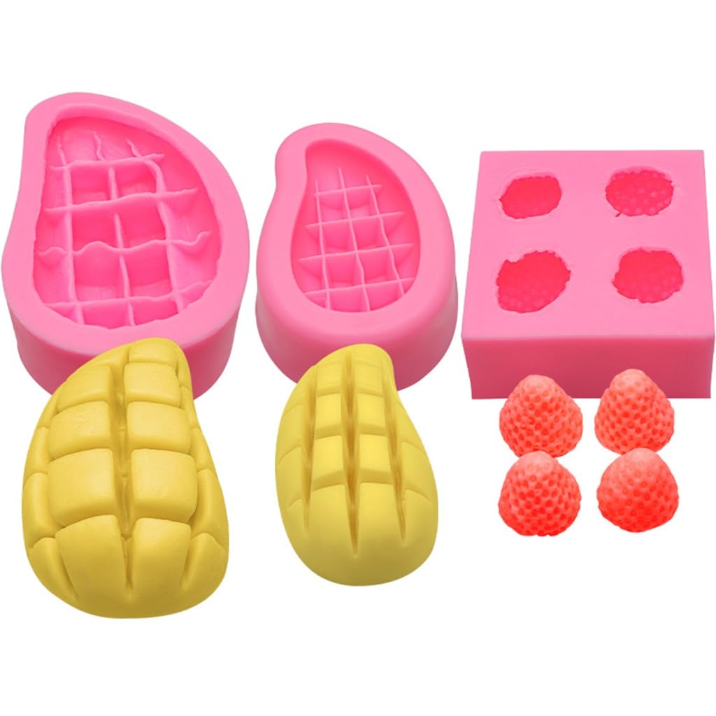 Stampi in silicone a forma di frutta gialla, stampo 3D per
