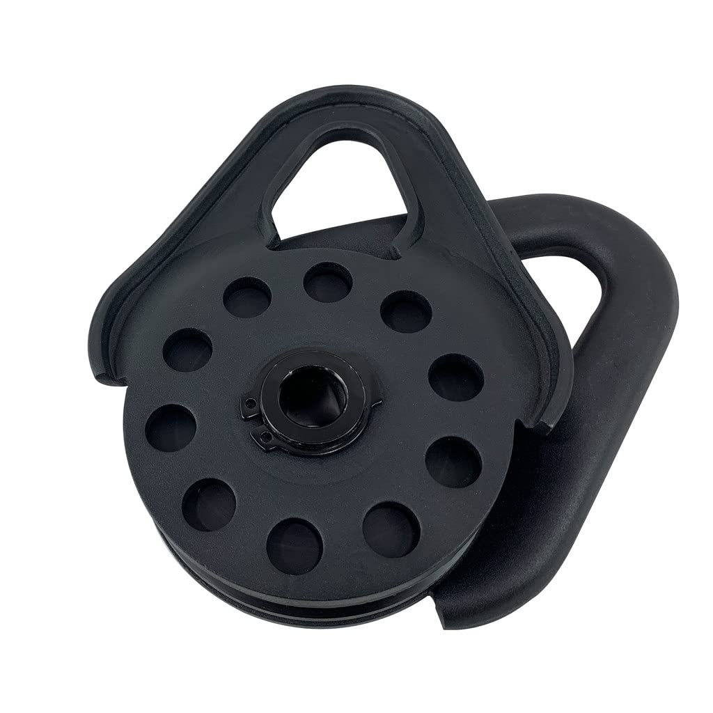 Overland Vehicle Systems Heavy Duty Snatch Block 20,000lb - Universal for use with Truck, SUV, Tractor, ATV, or UTV - 20,000lb Working Load and 40,000lb Breaking Strength