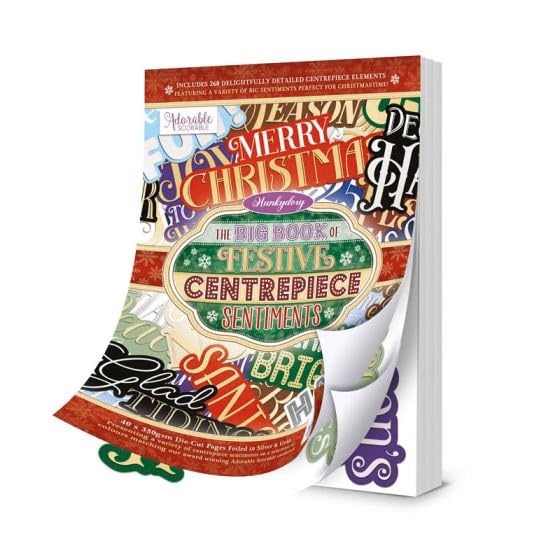 Hunkydory - The Big Book of Festive Centrepiece Sentiments - EBK172 - RRP £14.99