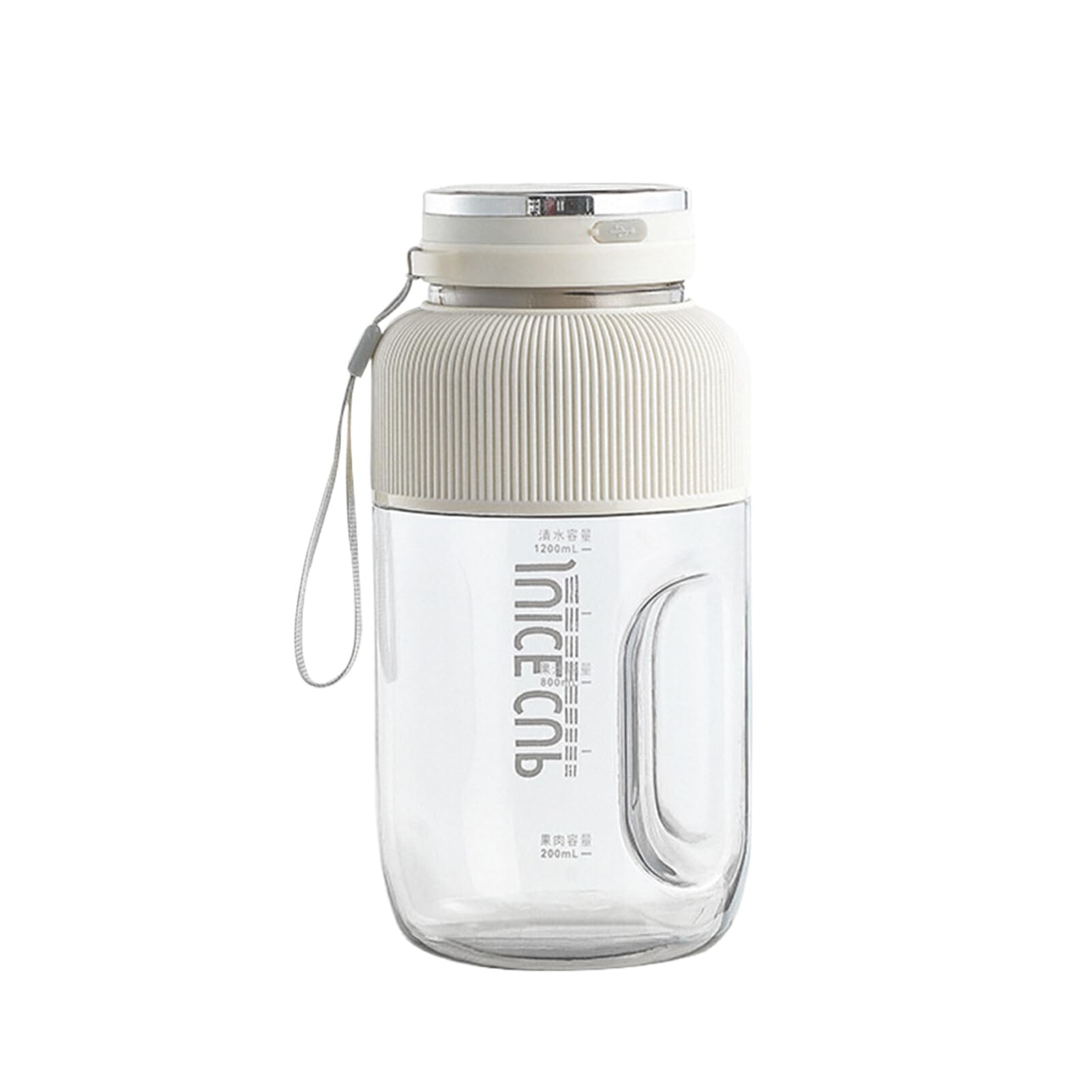 Frullatore portatile con ricarica USB per spremere comodamente ovunque Frullatore a tazza per frullati per frullati da cucina, bianco