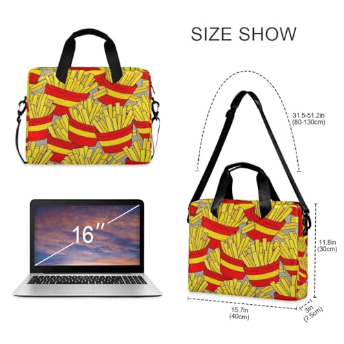 Bolso maletín portátil para laptop 15.6" con asa y correa miniatura 5
