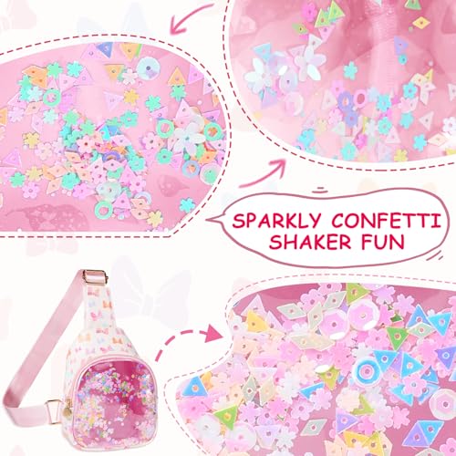 Image of COSHAYSOO Little Girl Bow Purse Cute Sling Crossbody Bag for Toddler Preschool Kids Girls 2 3 4 5 6 Year Old Birthday Graduation Gifts Fashion Summer Beach Vacation Essentials Pink Accessories | Bow Print
