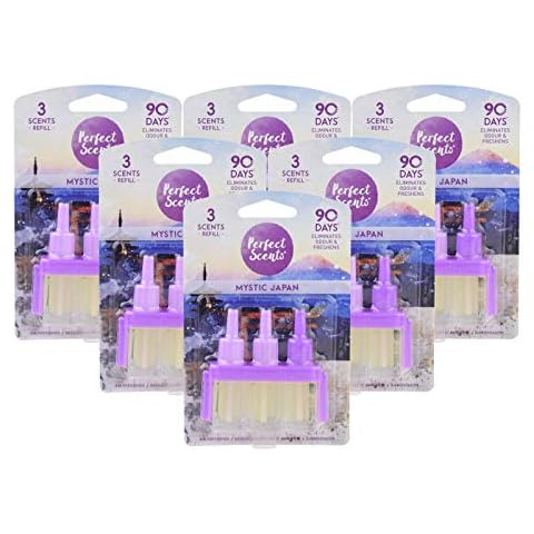 Perfect Scents 6x Mystic Japan Refill Air Freshener - Compatible with 3volution Cover