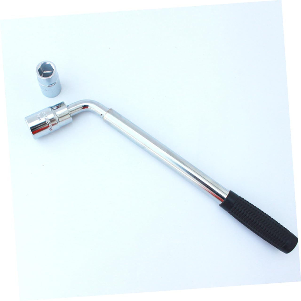 Veemoon Teleskop Radmutternschlüssel Ausziehbar 17/19mm und 21/23 Mm | Vanadiumstahl, Silber, Präzise Verarbeitung, zum Lösen und Anziehen von Radmuttern