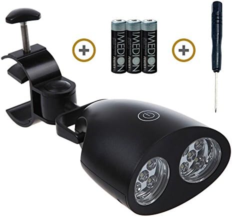 PicPro BBQ Grill Light (Improved Version 2017) - withstands heat of up to 520°F, 360° head mount, perfect barbecue grill light for BBQ evenings (Black, 105 Lumen)