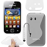 KOMPATIBEL mit : Samsung Galaxy Y S5360, S5360B, S5360T, S5360L, S5363, S5367, S5368, S5369 [Genaue Abmessungen Ihres Geräts : 104 x 58 x 11.5mm, bildschirm 3.0