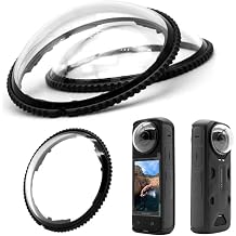 Lens Guard for Insta360 X4 PC/Optical Glass Lens Protective Cover Anti-Scratch High Transmittance Optical Glass Lens Guard