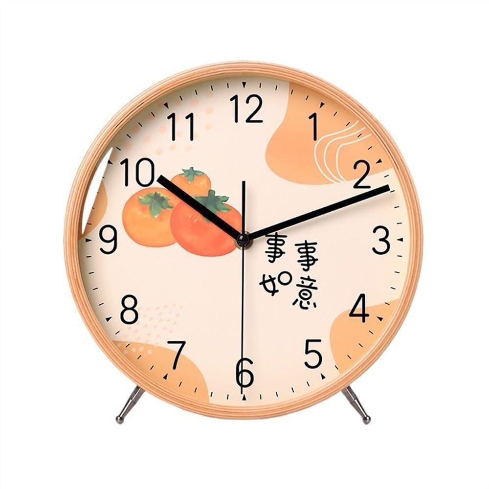 shangguanyun456 Vintage table clock Table Desk Clock Silent Non-ticking Clocks, Simple Living Room Desktop for Bedrooms Office Kitchen Indoor