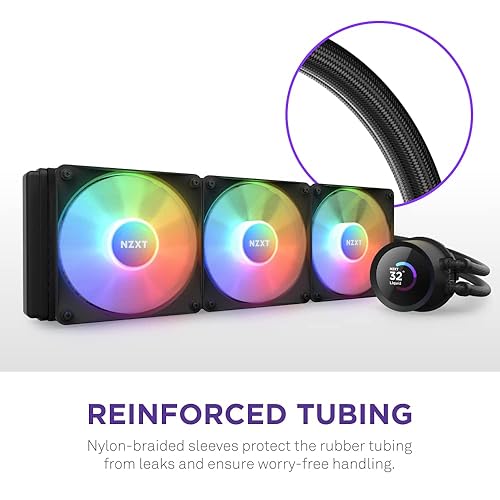 Miniatura 44 de NZXT Kraken 280 RGB - Enfriador líquido de CPU AIO RL-KR280-W1-11.024 in - Pantalla LCD cuadrada personalizable de 1.54 pulgadas para imágenes