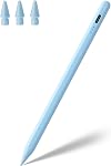 Stylus stylo pour iPad A16 11th 10th 9th 8th 7th 6th Génération, iPad Pro 12.9 11 13 de pouce M4, iPad Air M3 M2 5th 4th 3rd Gen, iPad Mini A17 Pro 7 6 5, pour le crayon Apple Pro 1st 2nd Gen Alternative (blanc)