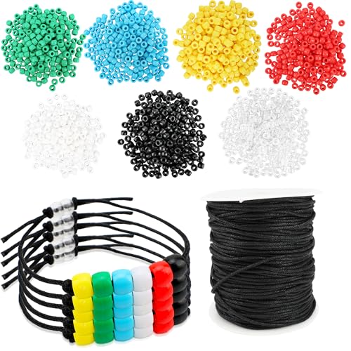 Kugliwa Pulseira de 1400 peças do Plano de Salvação, kit de artesanato religioso, pulseira de fé sem