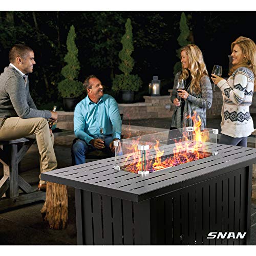 43in-Outdoor-Propane-Gas-Fire-Pit-Table-with-Glass-Wind-Guard-Glass-Rock-Waterproof-Cover-SNAN-Retangular-50000-BTU-Auto-Ignition-CSA-Certification