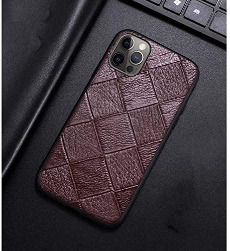 Housse iPhone 12 Pro Max antichoc intégrale cuir marron