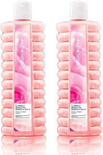 Avon Bubble Bath | New L'Amour Sunrise | Rose & Amber Bubble Bath | 2 x 500ml