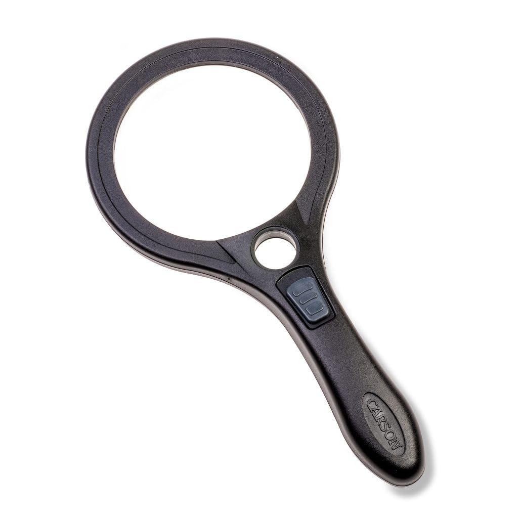 Lumé Series™ 2.5x Power 3.5” Acrylic Lens COB LED Lit Magnifier