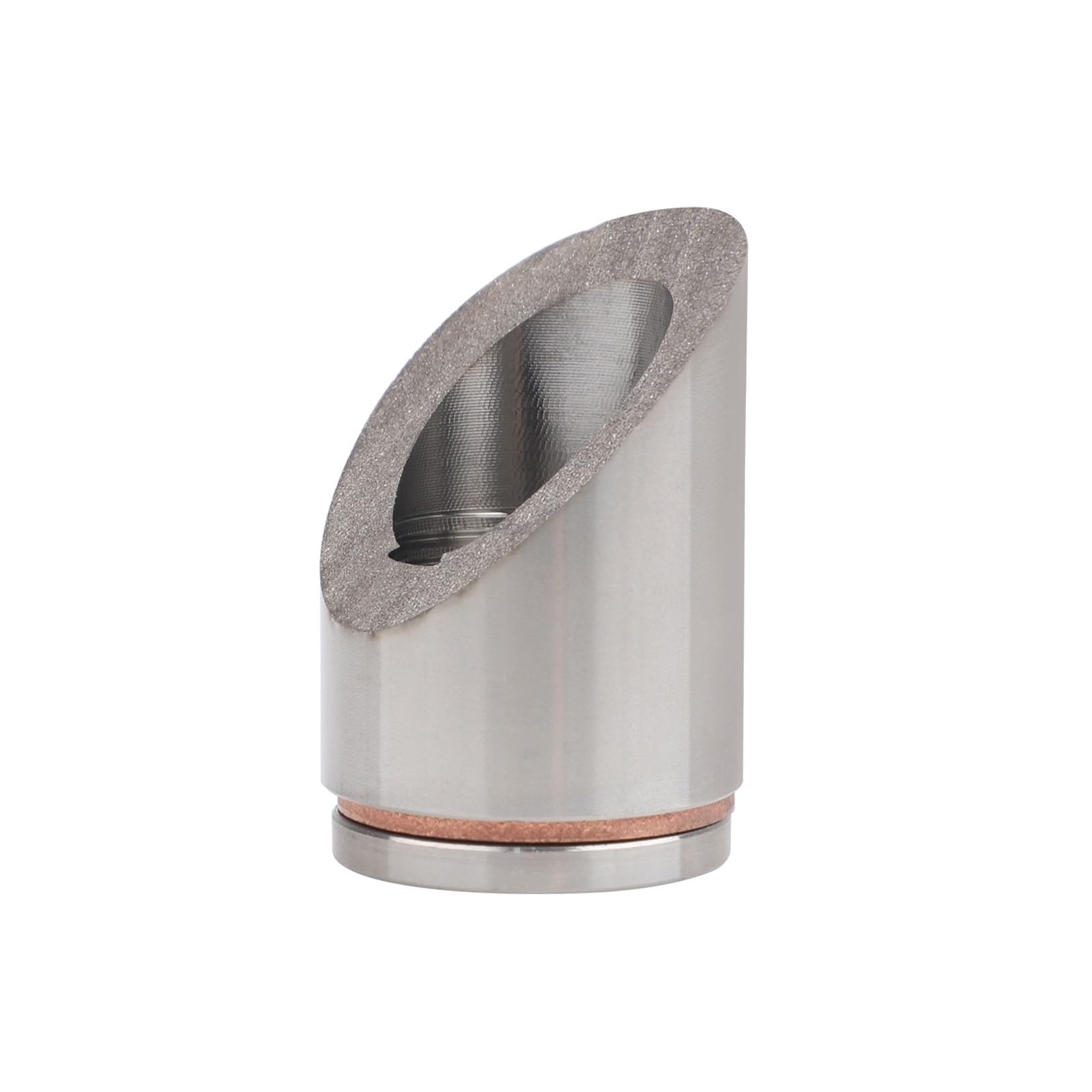 Sauerstoff-Montagestopfen und Stopfen, Adapter M18 x 1,5, flacher O2-Sauerstoffsensorstopfen aus Stahl Abgastemperatursensor(45 Degree)