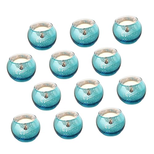 OUNONA 12Pcs Spotted Candleholders Elegant Decorative Candle Cups for Home Office and Hotel Use Unique Design for Warm Ambiance and Special Occasions