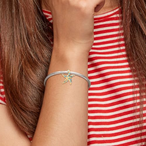 Summer Travel Sea Animal Charms Bead for Bracelets and Necklaces 925 Sterling Silver For Family Birthday Women Jewelry Present4