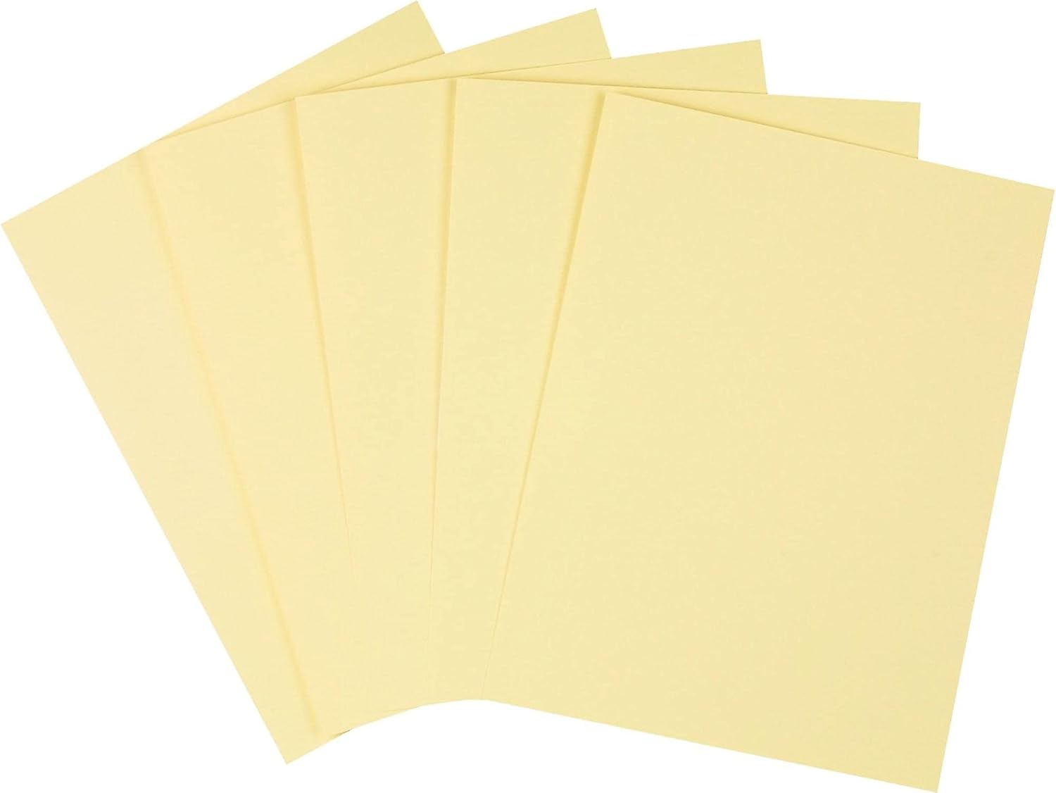 490889 Cardstock Paper, 110 lbs, 8.5 x 11,Canary, 250/PK