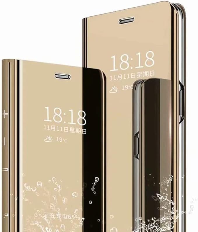 Max Power Digital Funda para móvil Xiaomi Mi 9 Lite Carcasa Espejo Doble Cara (Xiaomi Mi 9 Lite, Oro)