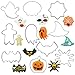 YXW5xymUS 10-częściowy zestaw Halloween foremka do wycinania ciasteczek ze stali nierdzewnej forma do wykrawania ciastek forma dolna matryca pieczenie koka