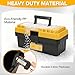 4 Pack Tool Box Heavy Duty Plastic Toolbox with Removable Trays & Dividers,Professional Lockable Portable Storage Box 13