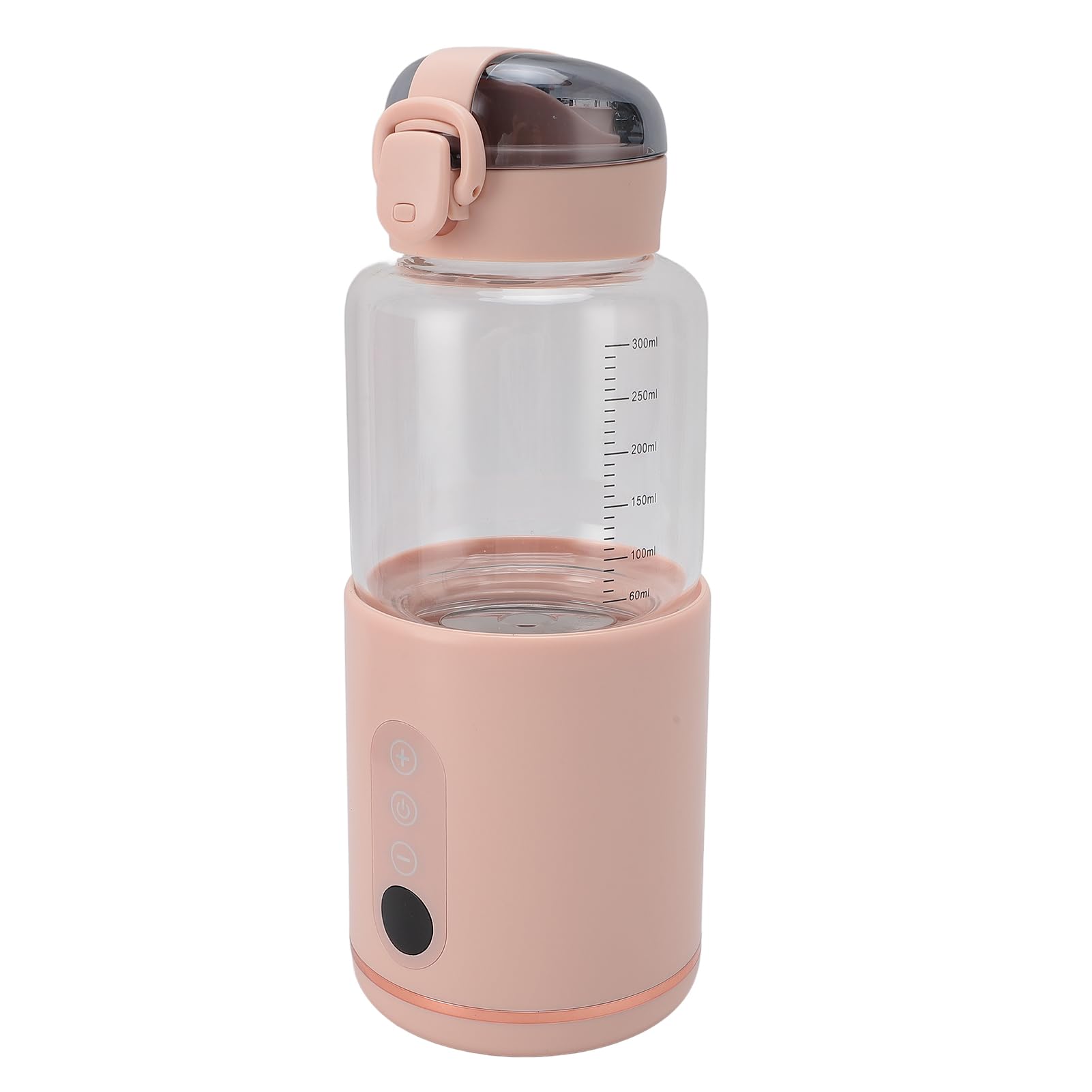 Przenośny Podgrzewacz do Mleka, Podgrzewacz Podróżny o Dużej Pojemności 300 Ml dla Dziecka, Bezprzewodowy Podgrzewacz do Butelek z Akumulatorem USB o Pojemności 5000 MAh w