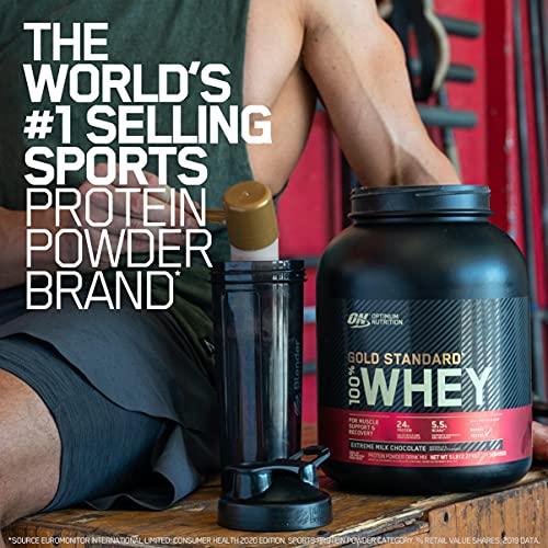 Optimum Nutrition Gold Standard 100% Whey Protein Powder, Extreme Milk Chocolate, 2 Pound (Packaging May Vary)