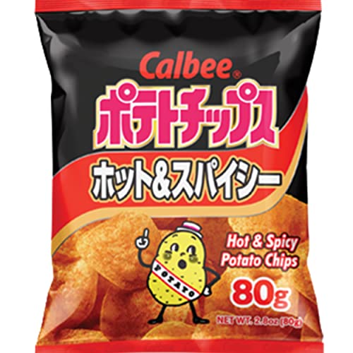 Calbee Potato Chips 80g (Hot & Spicy, 1 Pack)