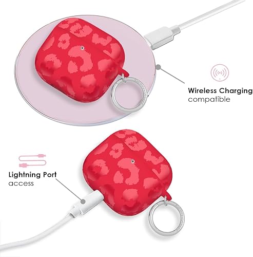 Miniatura 70 de VELVET CAVIAR Funda compatible con AirPods 4 con llavero, bonitas fundas protectoras duras para AirPod de 4ª generación para mujeres, color rosa