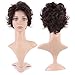 Produktbild TESS Perücke Frauen Fasching Kurz Gewellt Wigs Alltag Cosplay Karneval günstig synthetische Peruecke 4" Dunkelbraun