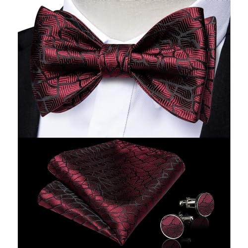 Corbata de moño para hombre para bodas y fiestas miniatura 3