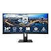 Produktbild Philips 342B1C - 34 Zoll WFHD Curved Monitor, höhenverstellbar (2560x1080, 75 Hz, HDMI, DisplayPort, USB Hub) schwarz