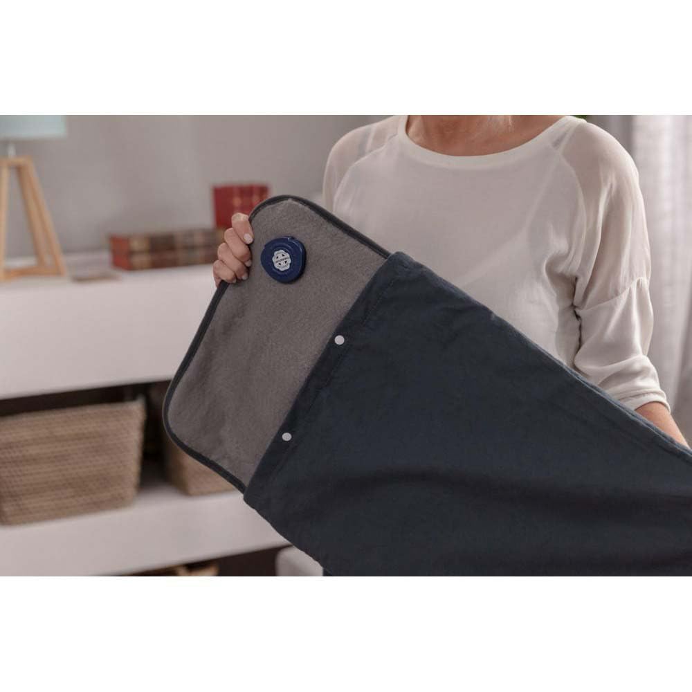 Solac - Almohadilla Térmica Eléctrica Oslo+ 100W | 100 % Algodón 48x34cm | Apagado Automático | 4 Niveles Temperatura | Lavable | Manta Eléctrica Terapeutico Fisioterapia | Flexible