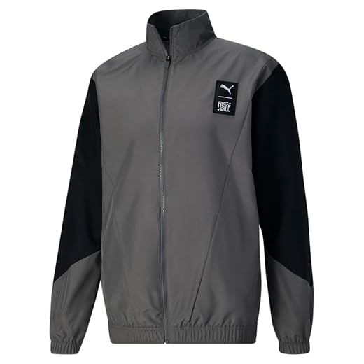 Puma Mens First Mile X Woven Jacket Running Athletic Outerwear Comfort Technology - Grey