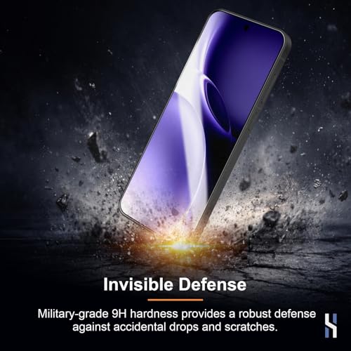 Image of Tempered Glass for Vivo X300 - Military Grade 9H Screen Guard, Anti-Scratch, Shatterproof, Edge-to-Edge Full Coverage - Black Border