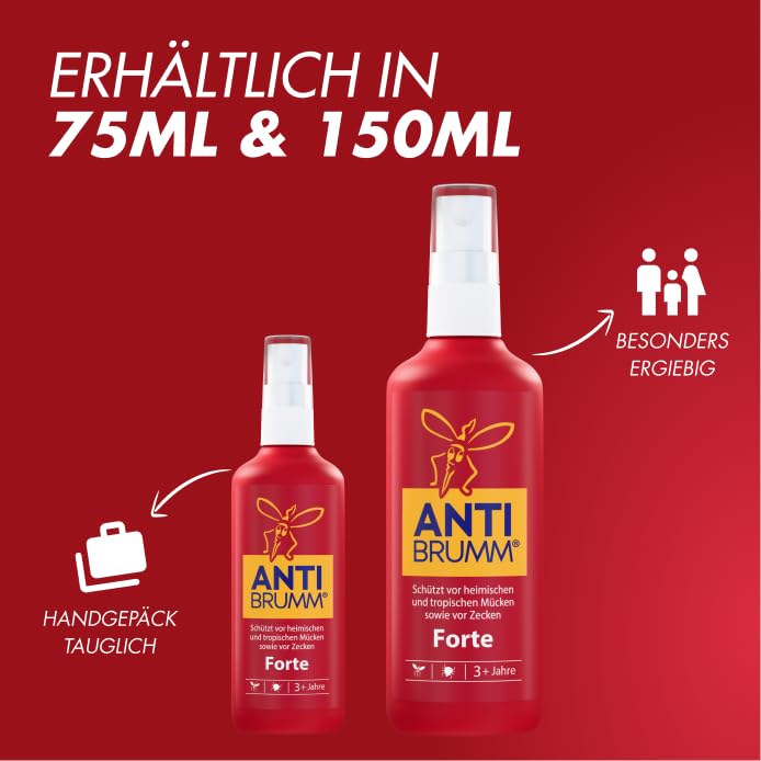 Anti Brumm Forte Pumpspray, 75 ml: Mückenspray & Zeckenschutz mit DEET