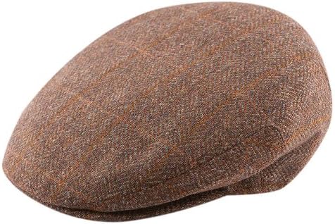 Christy's of London Men's Molded Ivy Virgin Wool Hat,Brown,L